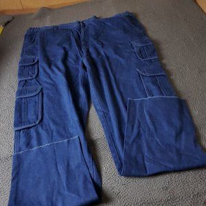 NEW KingSize  Jeans Mens Big Tall 56 38L Blue Denim Cotton Cargo